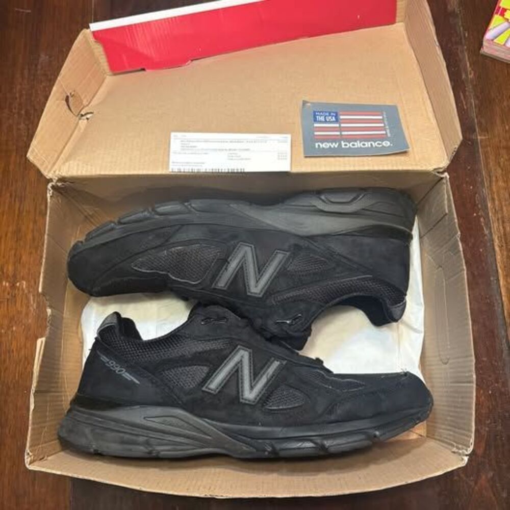 New Balance 990v4 Men's Size 12.5 - Triple Black - Made in USA